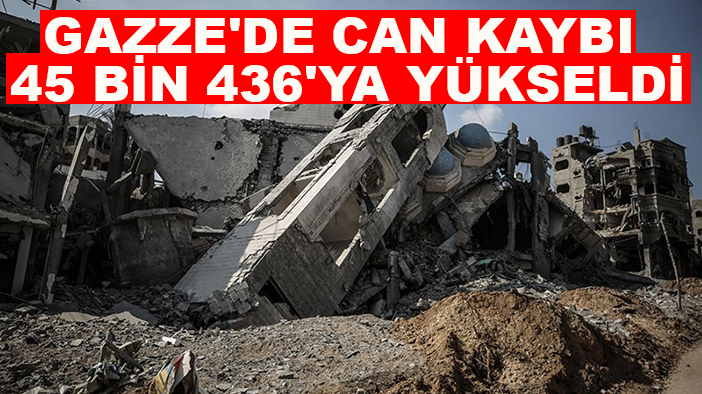 İsrail'in 448 gündür saldırılarını sürdürdüğü Gazze'de can kaybı 45 bin 436'ya yükseldi