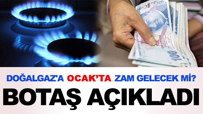 Doğalgaza Ocak'ta zammı var? BOTAŞ'tan açıklama