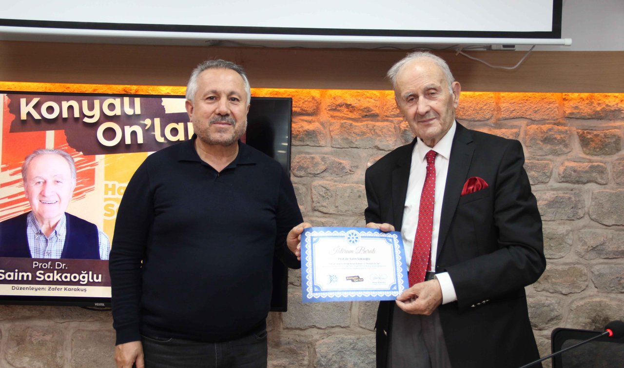 TYB'den Prof. Dr. Saim Sakaoğlu'nu ödül