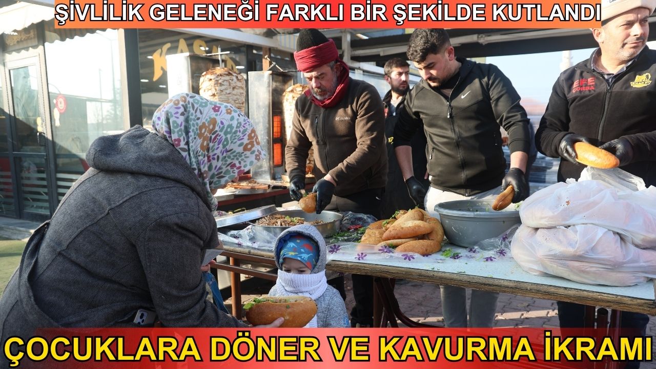 Şivlilik geleneği farklı bir şekilde kutlandı: Çocuklara döner ve kavurma ikramı