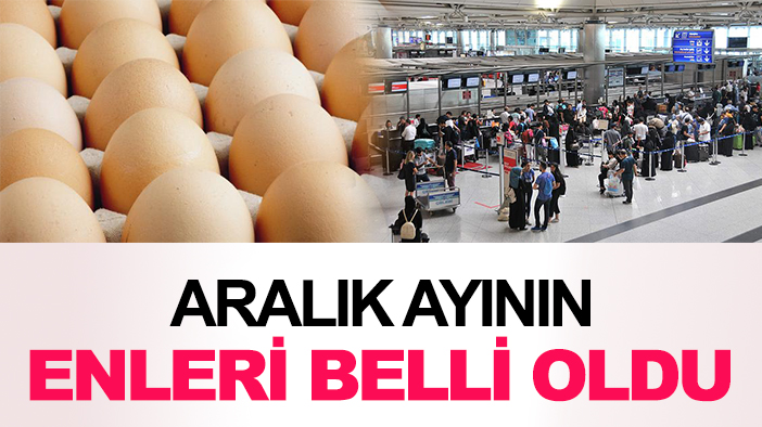 Aralık ayının enleri belli oldu