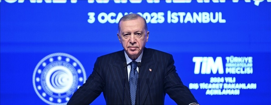 Cumhurbaşkanı Erdoğan: "2024 yılında ihracatta ve ekonomide rekorlar kırıldı"