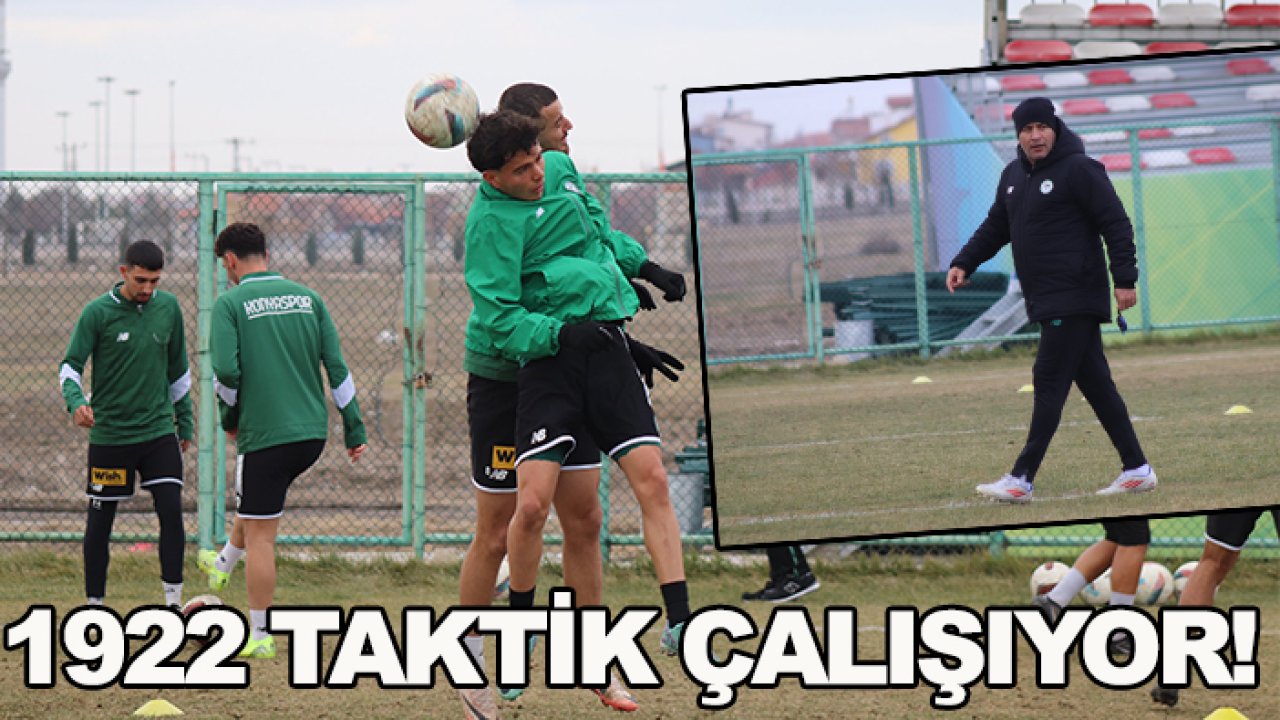 1922 Konyaspor, taktik çalışıyor!