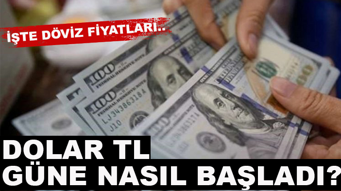 Dolar TL güne nasıl başladı? İşte döviz fiyatları..