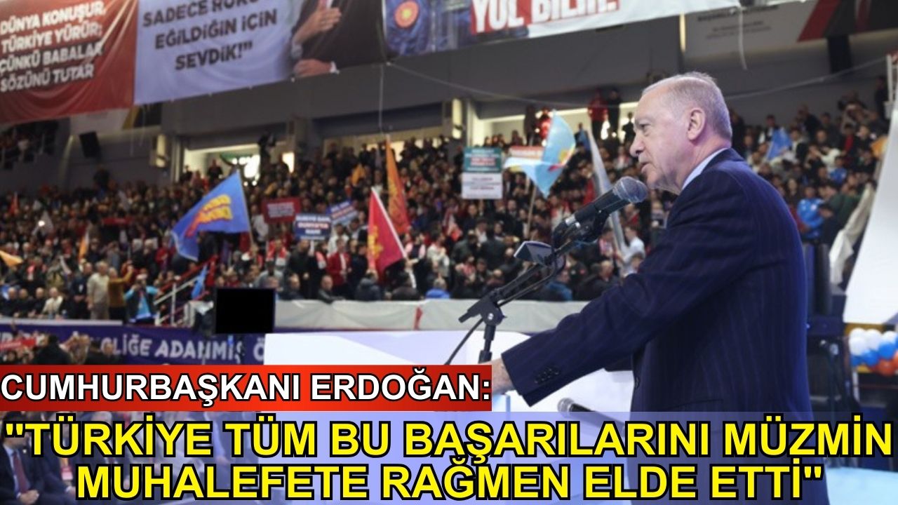 Cumhurbaşkanı Erdoğan: "Türkiye tüm bu başarılarını müzmin muhalefete rağmen elde etti"