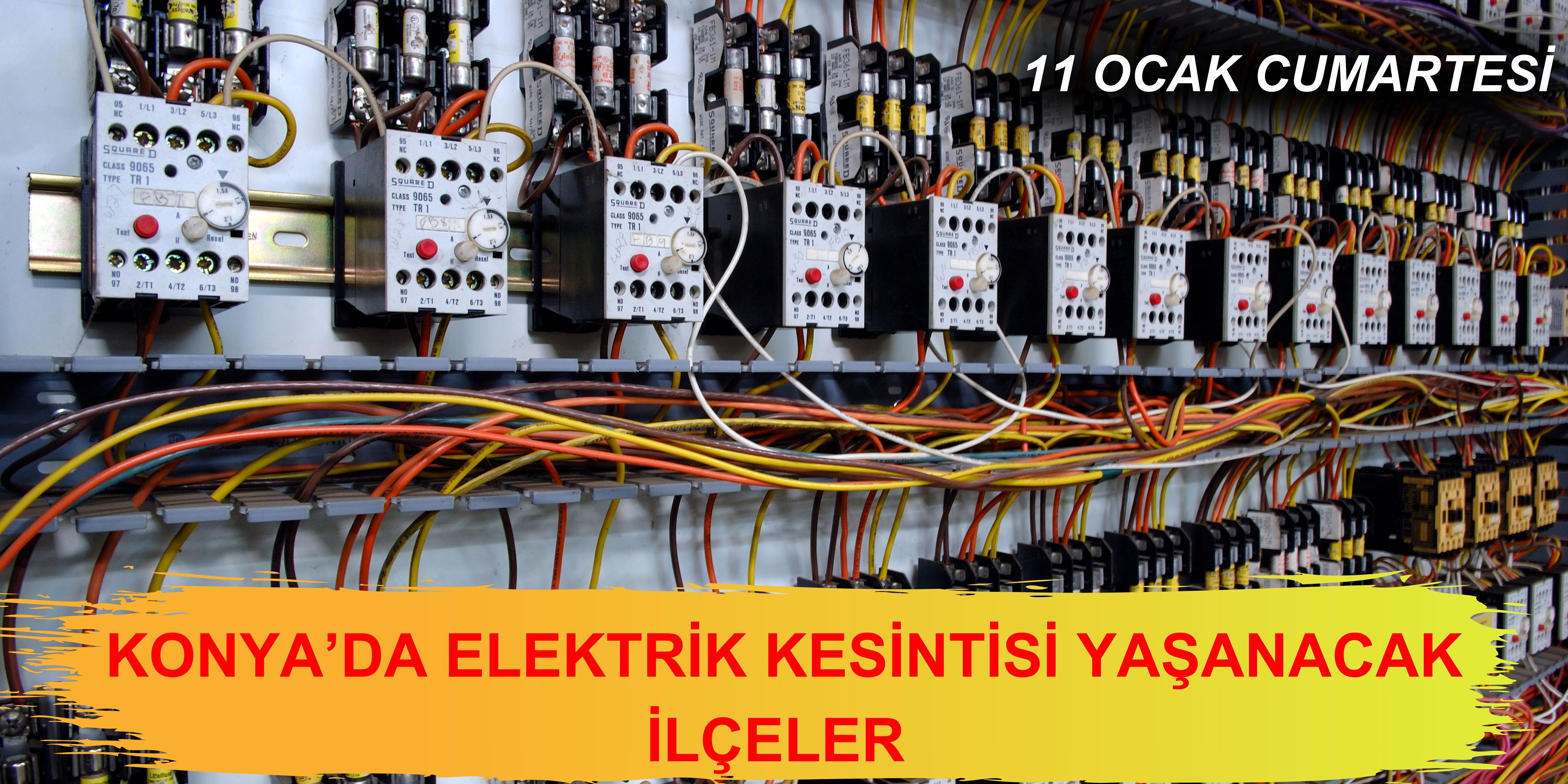 Yarın Konya'da elektrik kesintisi yaşanacak ilçeler