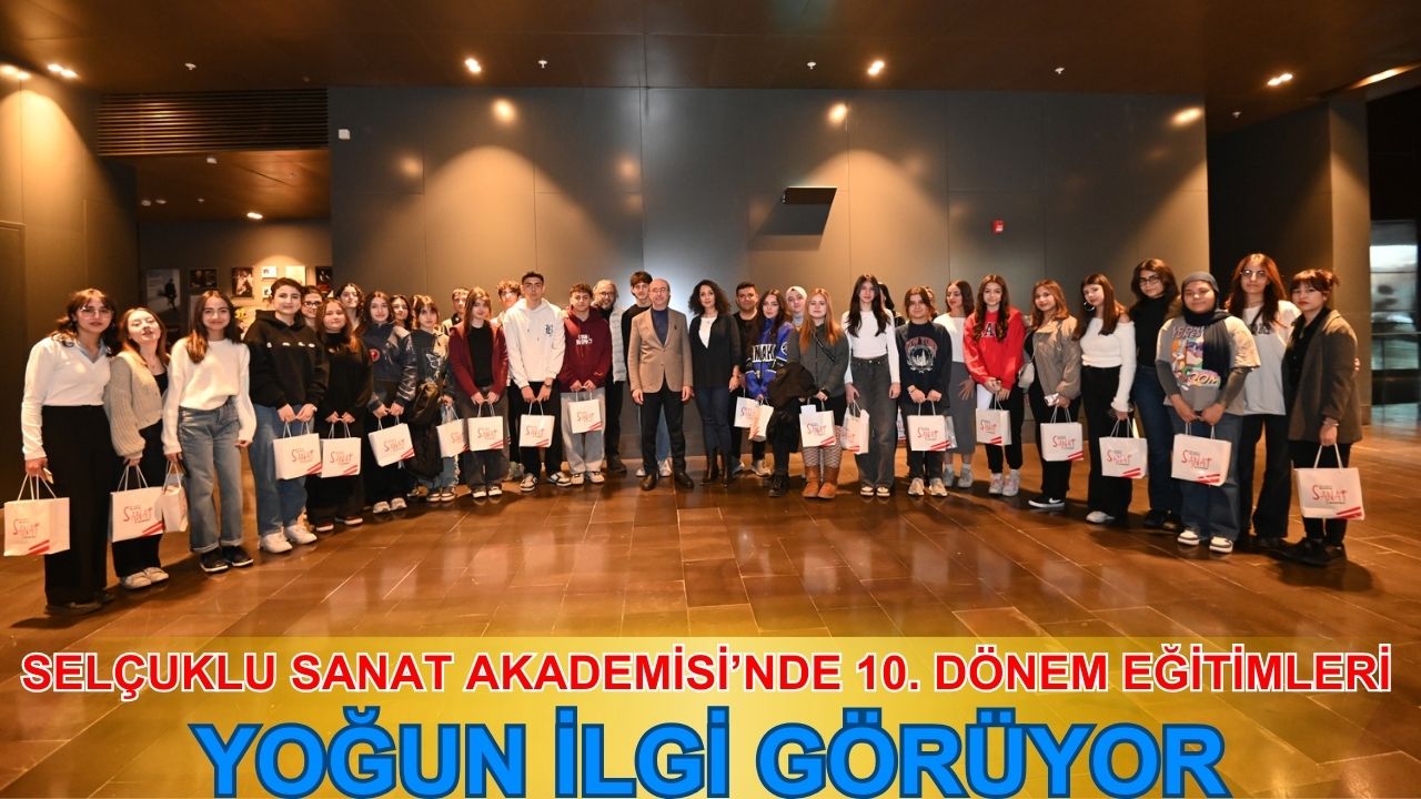 Selçuklu Sanat Akademisi’nde 10. dönem eğitimleri yoğun ilgi görüyor