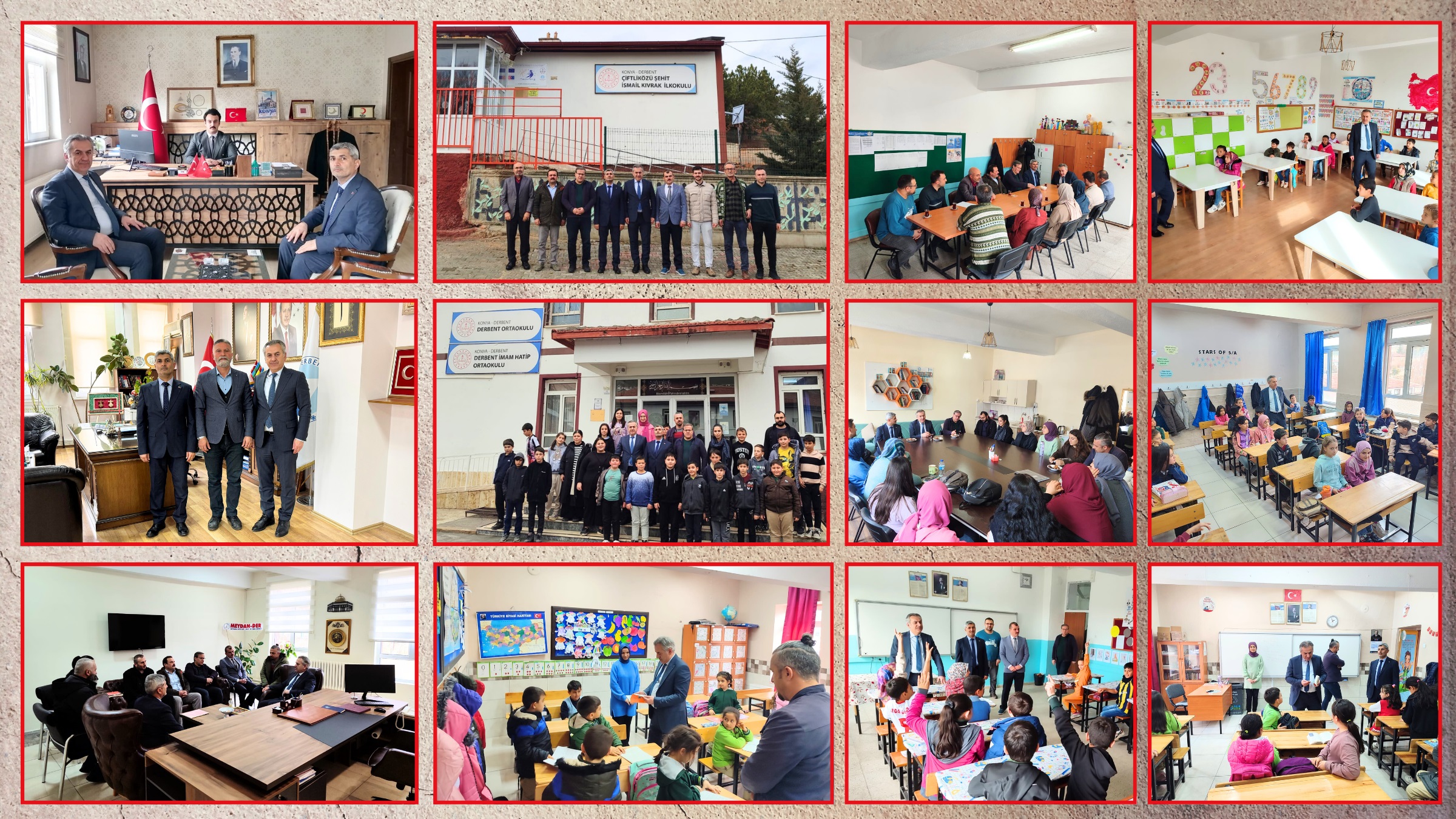 İl Milli Eğitim Müdürü Murat Yiğit, Derbent İlçesinde eğitim çalışmalarını inceledi