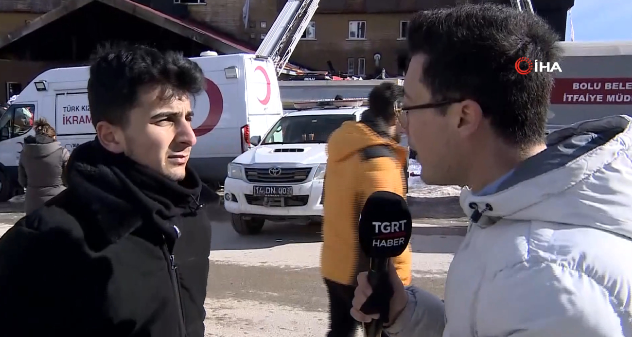 Bolu Kartalkaya'da 10 kişinin hayatını kaybettiği yangında otel çalışanı dehşet anlarını anlattı