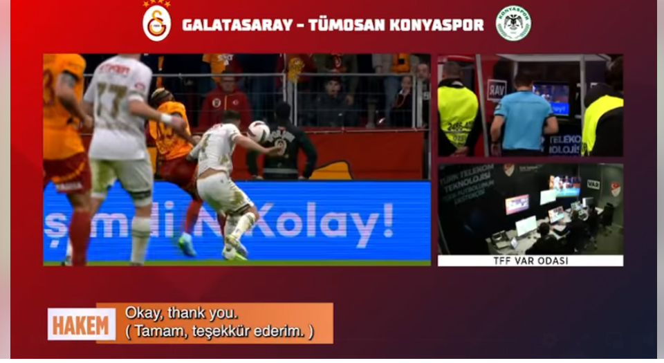 Galatasaray-Konyaspor maçının var kaydı