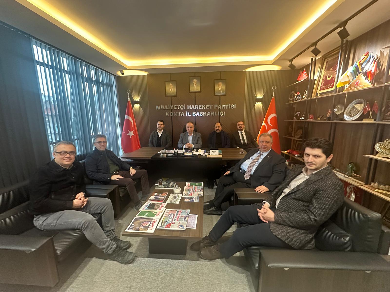 Konya Eczacı Odası’ndan CHP ve MHP’ye ziyaret