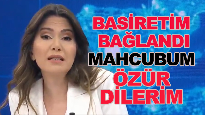 Kübra Par, skandal hareketi sonrası 'Ana Haber'de özür diledi