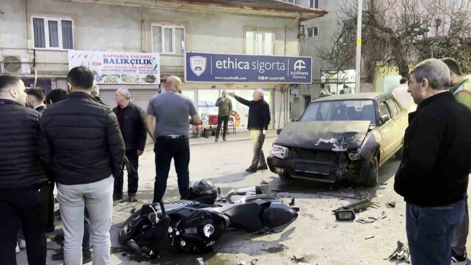 Kazada yaralandı, motosikletinin derdine düştü