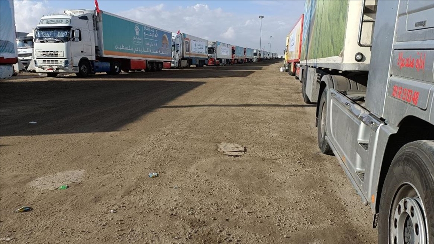 Gazze'ye Türkiye’den yardım: 57 TIR yardım malzemesi giriş yaptı