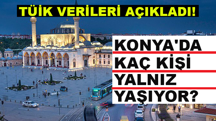TÜİK verileri açıkladı! Konya'da kaç kişi yalnız yaşıyor?