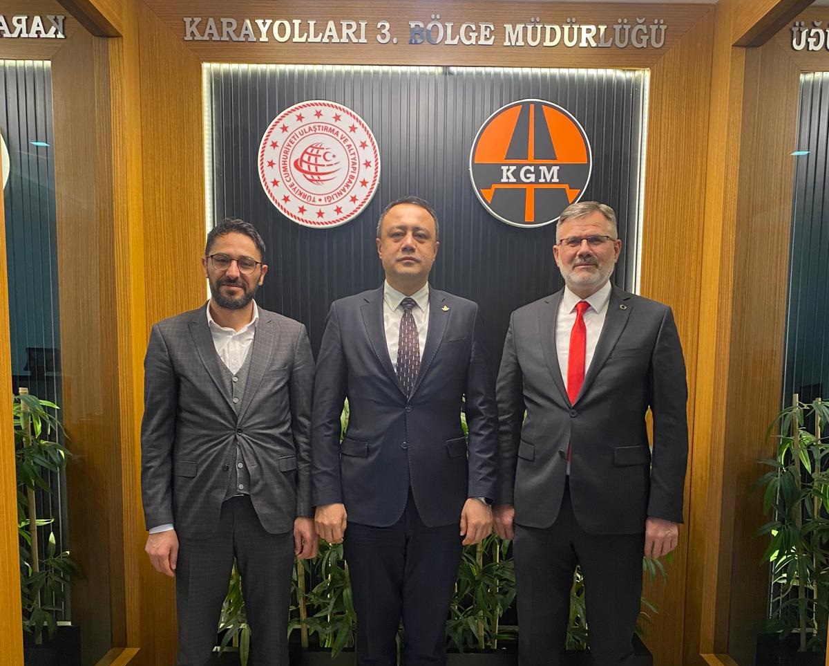 AK Parti Akşehir İlçe Başkanı Sağlam'dan Karayolları 3. Bölge Müdürü Köroğlu'na ziyaret