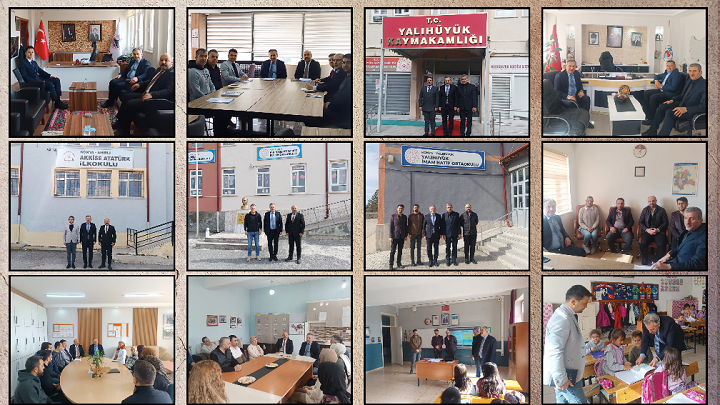 Konya İl Milli Eğitim Müdürü Murat Yiğit’ten Ahırlı ve Yalıhüyük’e eğitim ziyareti