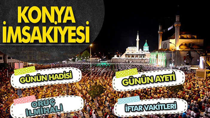 Konya Namaz Vakitleri 2025 / Konya iftar vakitleri 2025- 1 Mart