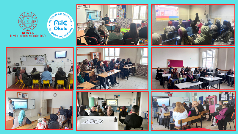 Ebeveyn Okulu ve Aile Okulu kursları Konya'da devam ediyor
