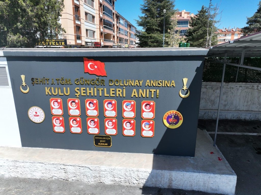 Kulu'da 13 şehite anıt yapıldı