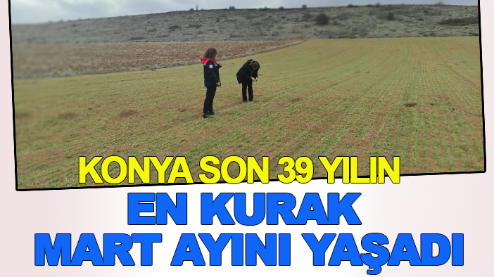 Konya, son 39 yılın en kurak mart ayını yaşadı