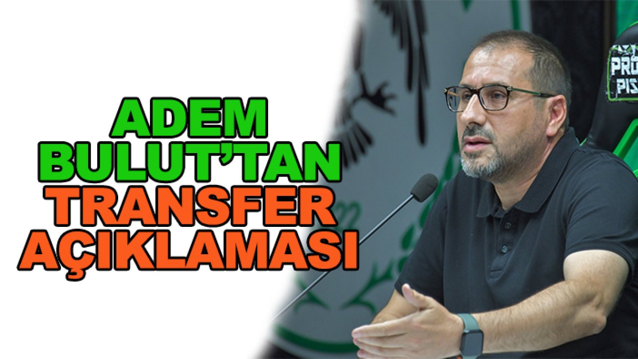 Konyaspor'da Adem Bulut'tan transfer açıklaması