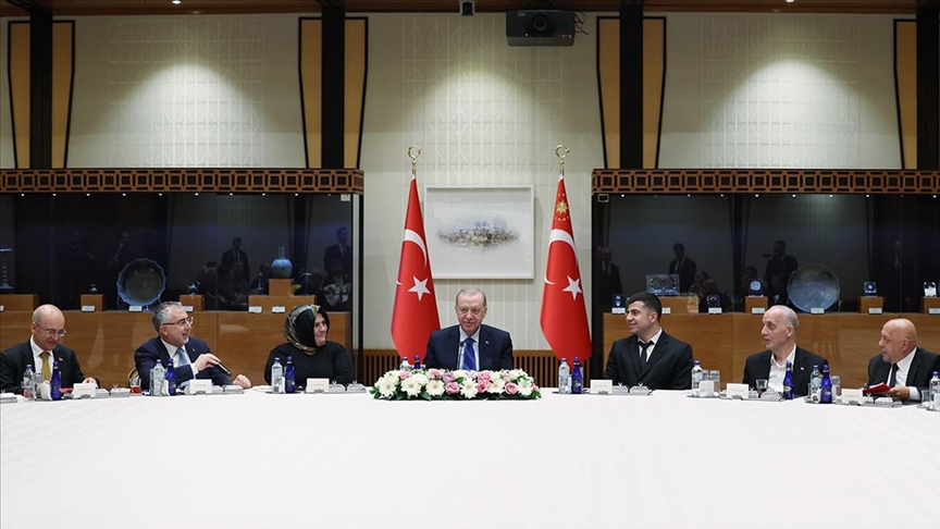 Cumhurbaşkanı Erdoğan, işçi ve işveren temsilcilerini kabul etti: