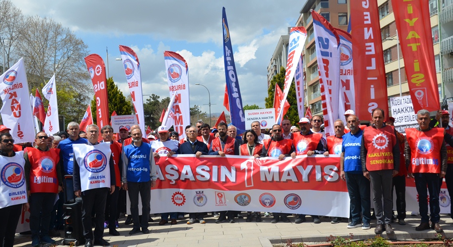 Sendikalar birlikte 1 Mayıs’ı kutladı