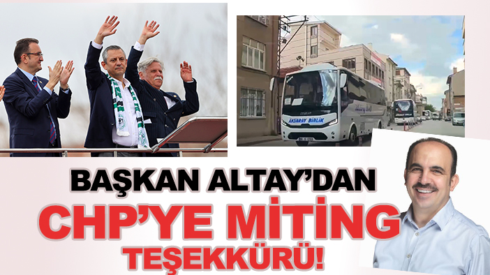 AK Parti'li Konya Büyükşehir Belediye Başkanı  Altay'dan CHP'ye miting teşekkürü etkileşim rekoru kırdı