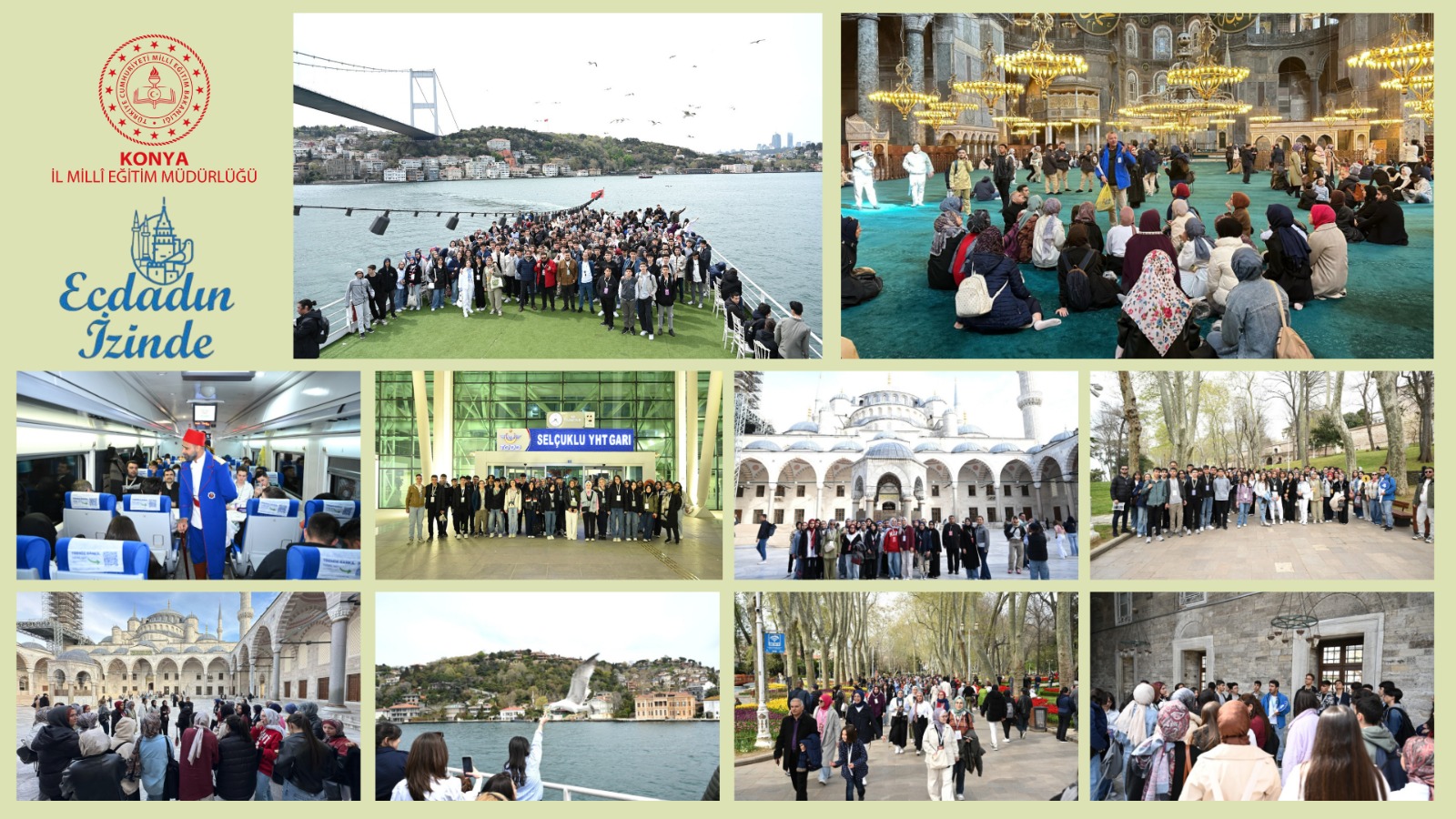 Öğrenciler "Atabey Gençliği Ecdadın İzinde" projesi ile İstanbul gezisine katıldı