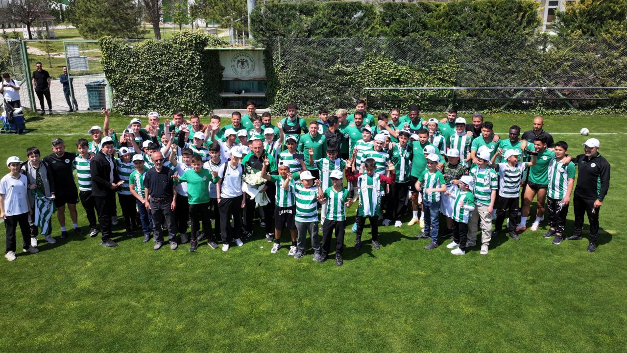 Çocukların Konyaspor hayali gerçek oldu