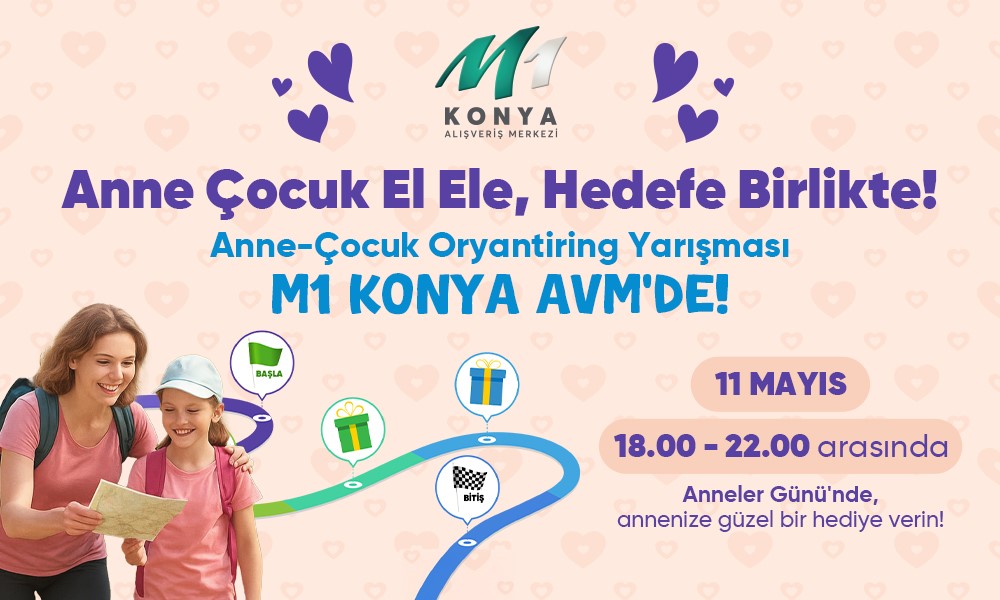 Konya'daki AVM’den Anneler Günü’ne özel Oryantiring Yarışması