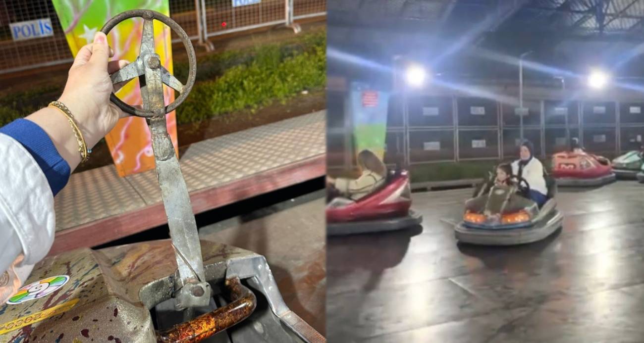 Anne ve kızı Lunapark’ta şoku yaşadılar