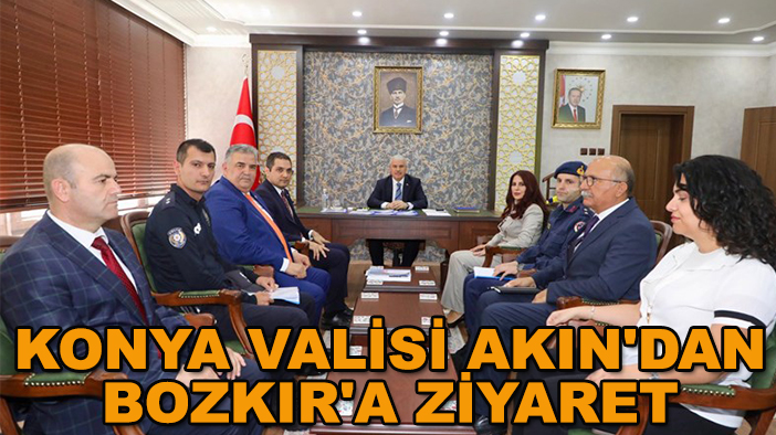 Konya Valisi Akın'dan Bozkır'a ziyaret