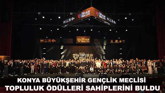 Konya Büyükşehir Gençlik Meclisi topluluk ödülleri sahiplerini buldu