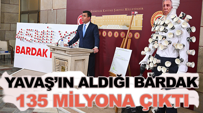 Mansur Yavaş'ın bardak sayısı 135 milyona çıktı!
