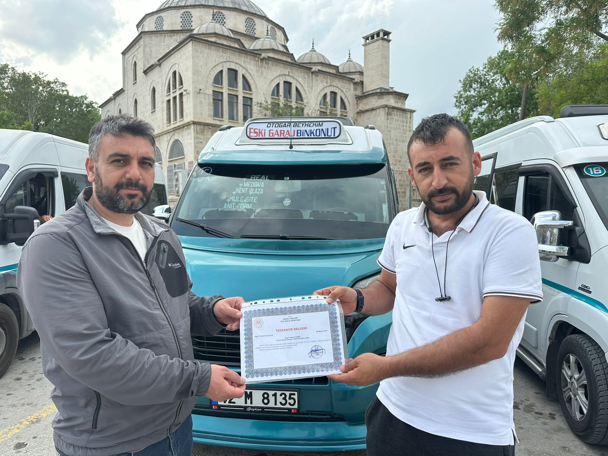 Konyalı minibüsçü yılın şoförü seçildi