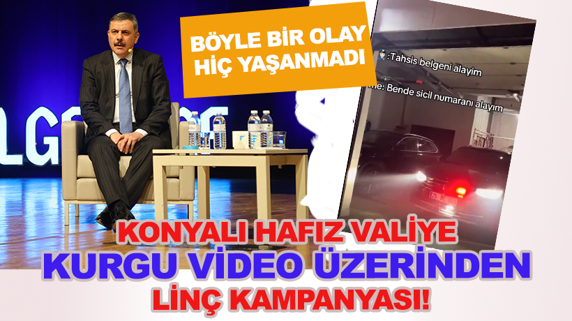 Yaşanmayan olay üzerinden linç kampanyası başlatılan Erzurum'un Konyalı hafız Valisi Mustafa Çiftçi'ye hemşehrilerinden destek