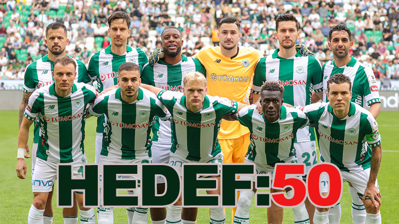 Ligde kalmayı garantileyen Konyaspor'da hedef 50