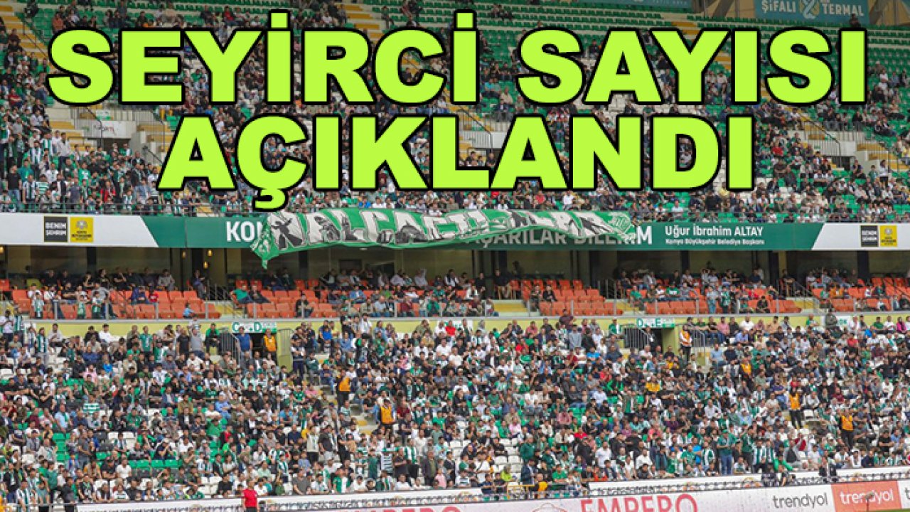 Konyaspor-Çaykur Rizespor maçının seyircisi açıklandı