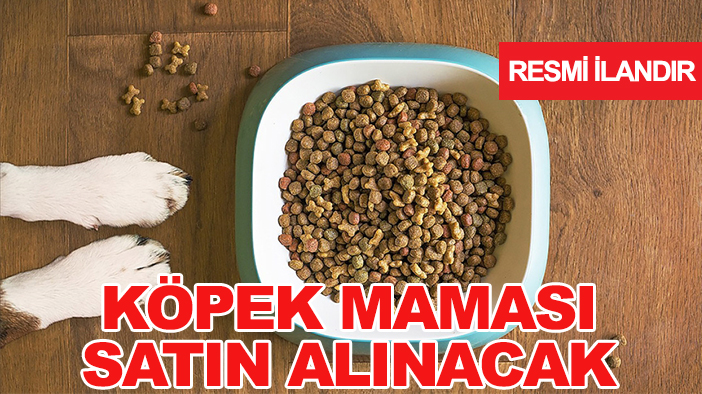 Konya Büyükşehir Belediyesi Çevre Koruma ve Kontrol Dairesi Başkanlığı köpek maması satın alacak