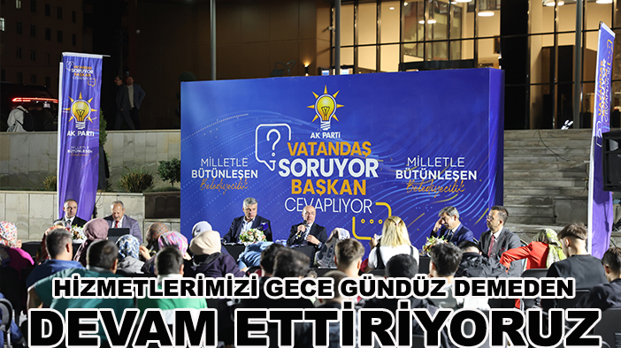 Başkan Pekyatırmacı: Hizmetlerimizi gece gündüz demeden devam ettiriyoruz