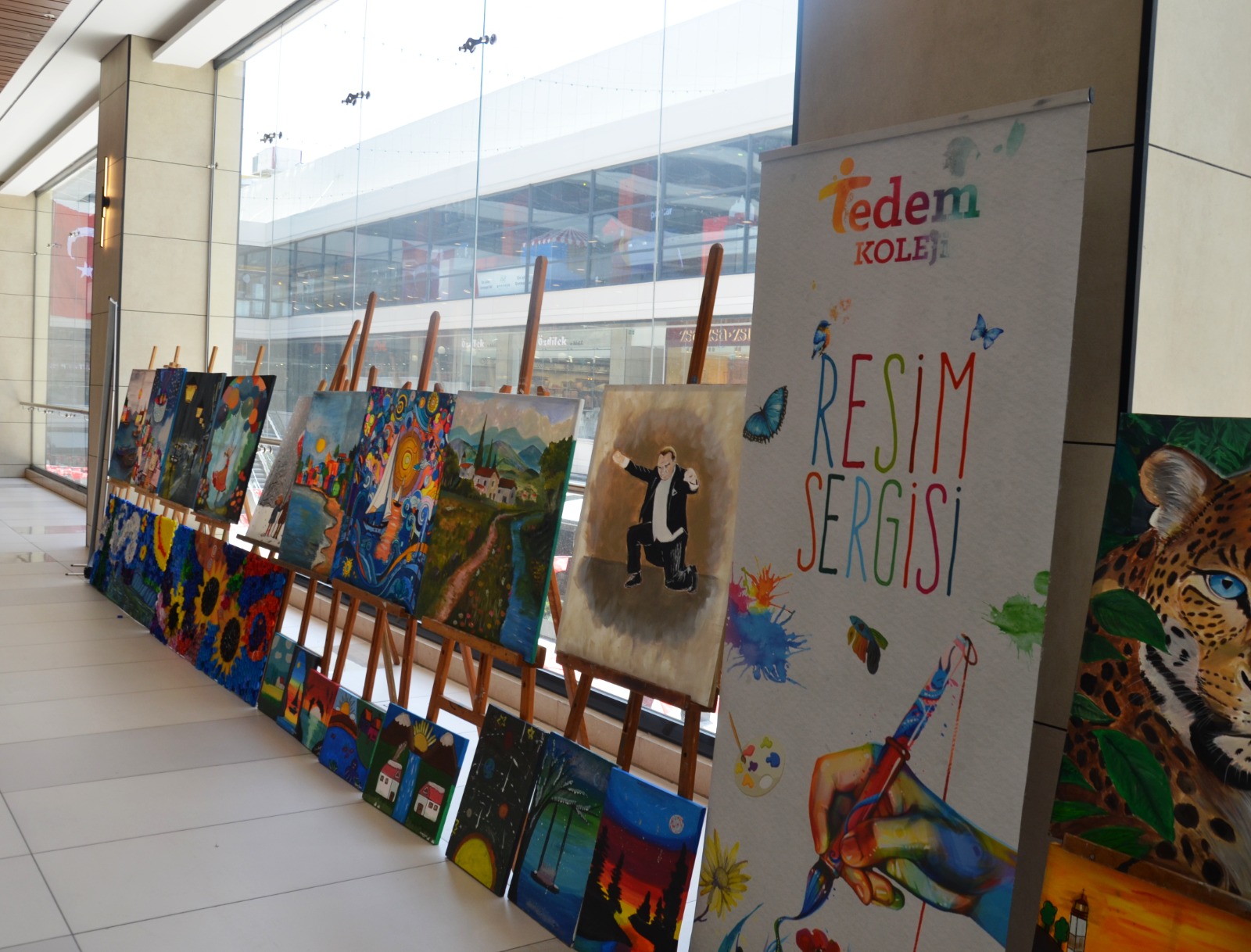 Tedem’li öğrencilerden resim ve ahşap sergisi