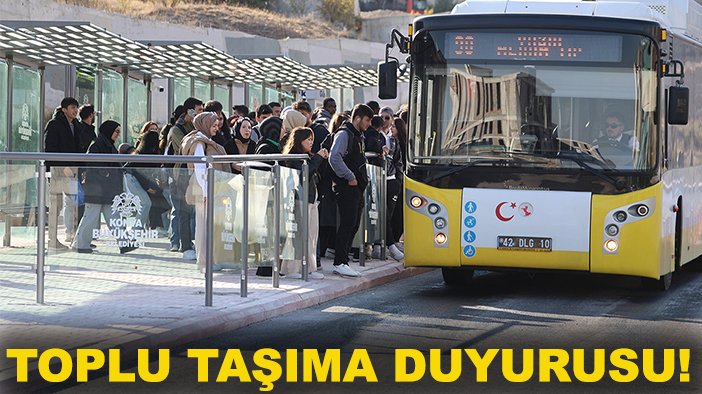 AKOM'dan Konyalılara toplu taşıma duyurusu!