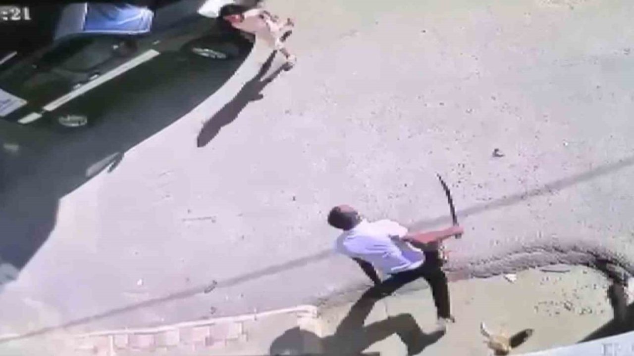 Palalı saldırgan kamerada: Çöp yüzünden 3 kişi hastanelik oldu