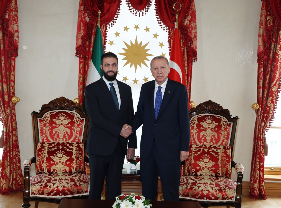 Cumhurbaşkanı Erdoğan, Ahmed Şara ile bir araya geldi