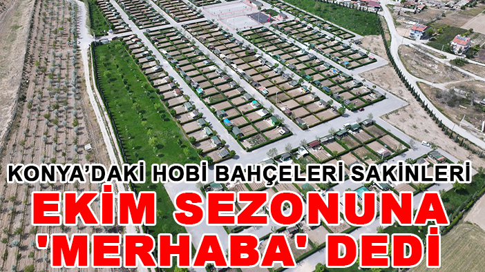 Konya'daki hobi bahçeleri sakinleri ekim sezonuna 'merhaba' dedi