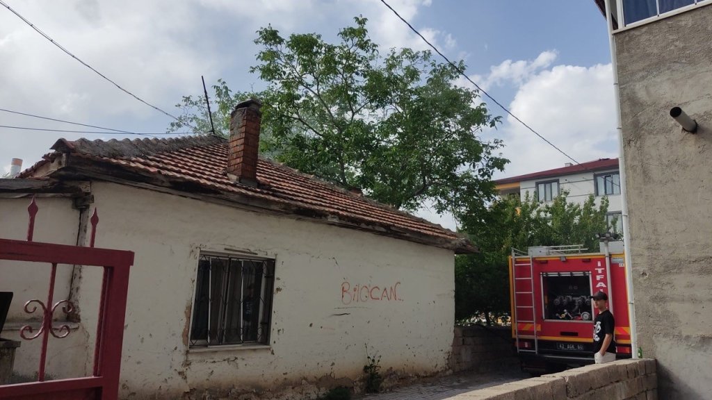 Kulu’da müstakil evde yangın çıktı