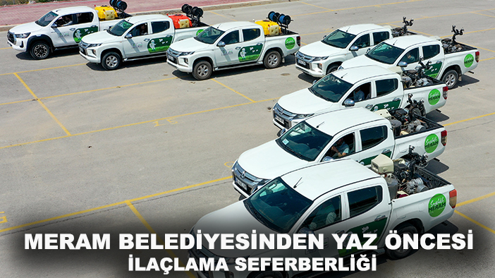 Meram Belediyesinden yaz öncesi ilaçlama seferberliği
