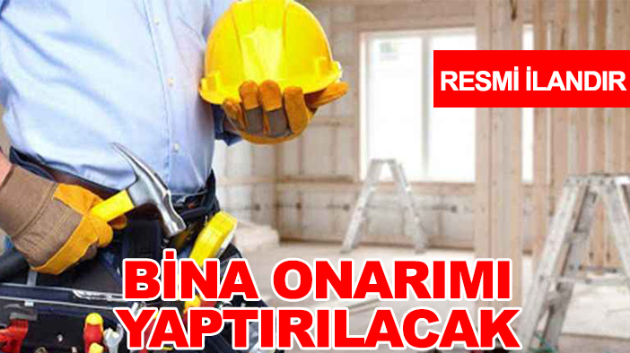 Bölge Müdürlüğü-3.bölge Konya Diğer Özel Bütçeli Kuruluşlar Karayolları Genel Müdürlüğü bina onarımı yaptıracak